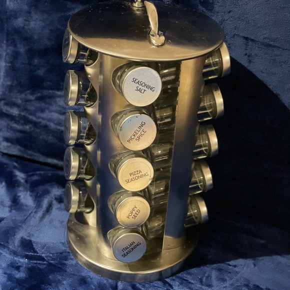 Stainless Steel Rotating Spice Rack - Picture 4 of 4